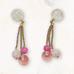 Crackle bubble earrings